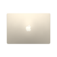 Apple 13-inch MacBook Air M2 starlight closed top view