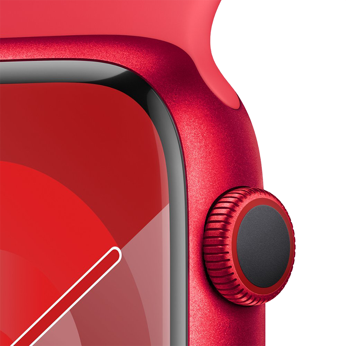 Apple Watch Series 9 41mm GPS + Cellular - Product Red w/ S/M Red Sports Band, Open Box