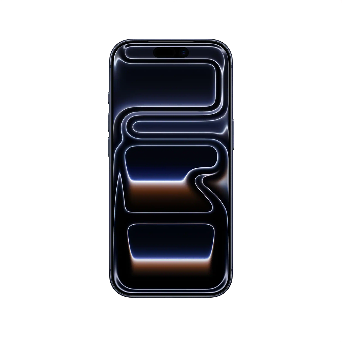 The Apple iPhone 17 Pro deep blue color front view