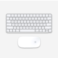 Apple Wireless silver keyboard and magic mouse
