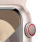 Apple Watch Series 9 45mm GPS + Cellular - Starlight w/ S/M Starlight Sports Band, Grade B