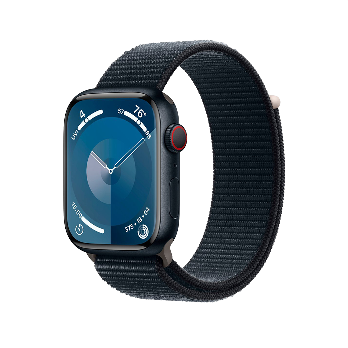 Apple Watch Series 9 45mm GPS + Cellular - Midnight w/ Midnight Sport Loop, Grade A