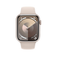 Apple Watch Series 9 41mm GPS + Cellular - Starlight w/ S/M Starlight Sports Band, Grade A