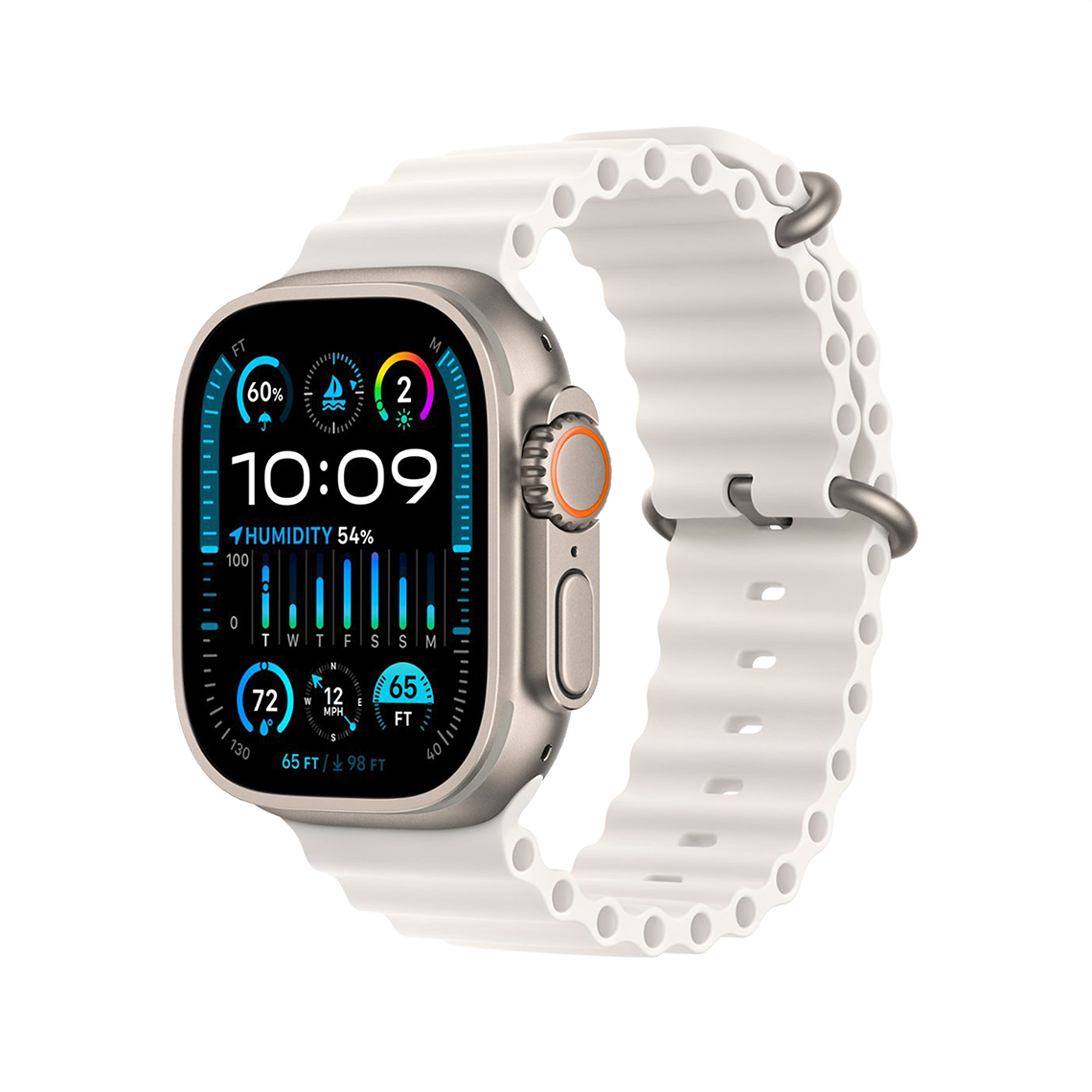 Apple Watch Ultra 2 49mm GPS + Cellular - Titanium - White Ocean Band, Grade A