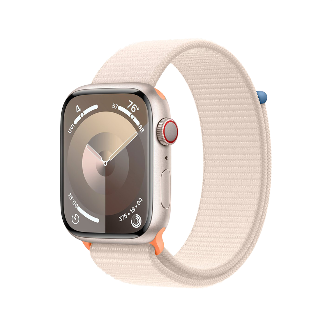 Apple Watch Series 9 41mm GPS + Cellular - Starlight w/ Starlight Sport Loop, Open Box
