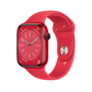 Apple Watch Series 8 45mm GPS - Product Red w/ S/M Red Sports Band, Grade B