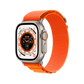 Apple Watch Ultra 49mm GPS + Cellular - Titanium - Medium Orange Alpine Loop, Open Box
