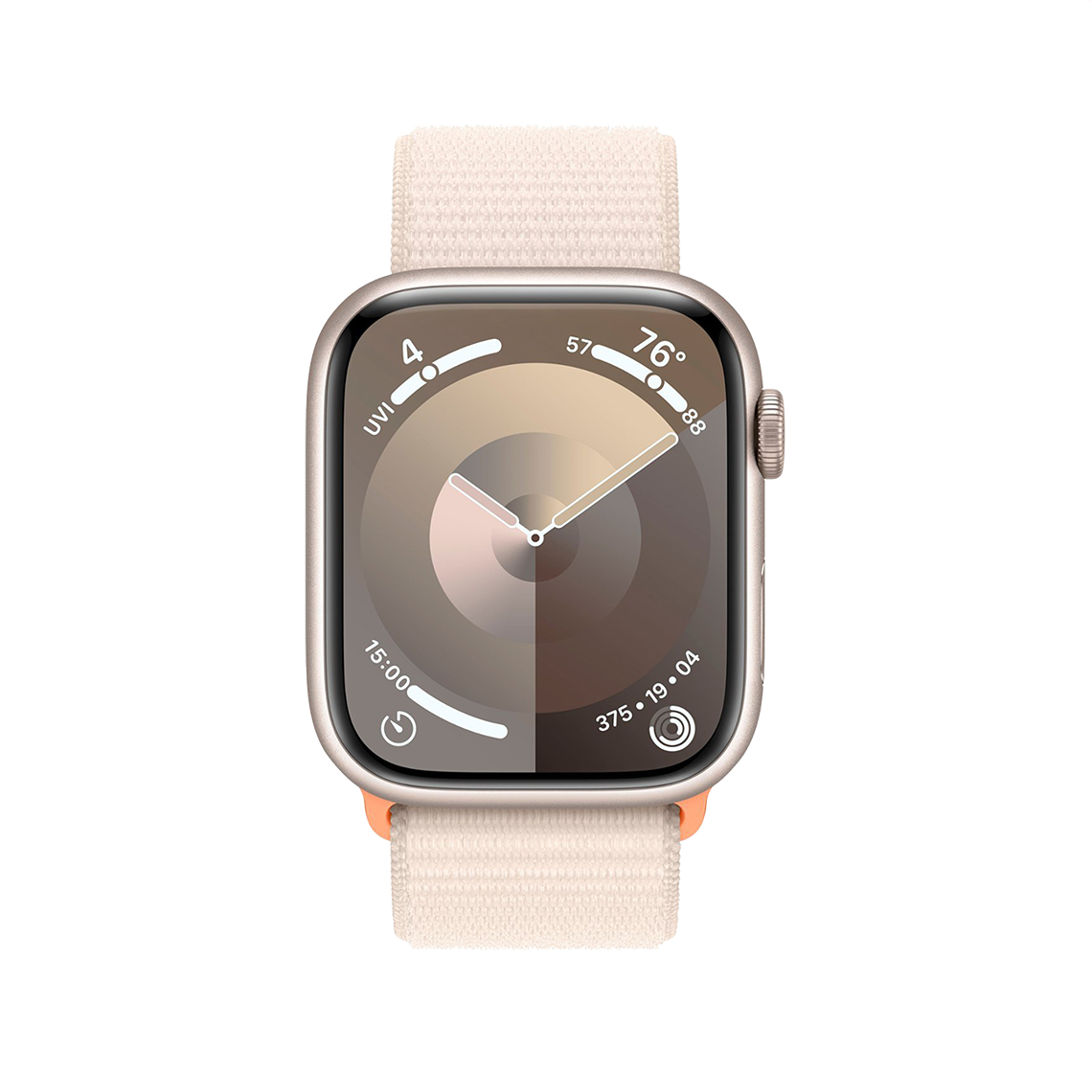 Apple Watch Series 9 45mm GPS + Cellular - Starlight w/ Starlight Sport Loop, Grade B