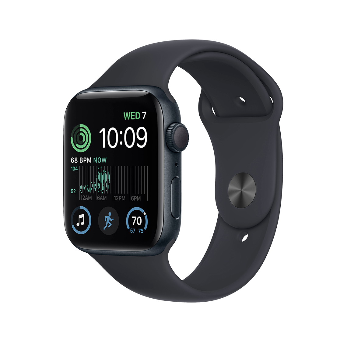 Apple Watch SE 2 40mm GPS - Midnight w/ M/L Midnight Sports Band, Grade B