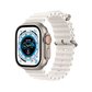 Apple Watch Ultra 49mm GPS + Cellular - Titanium - White Ocean Band, Open Box