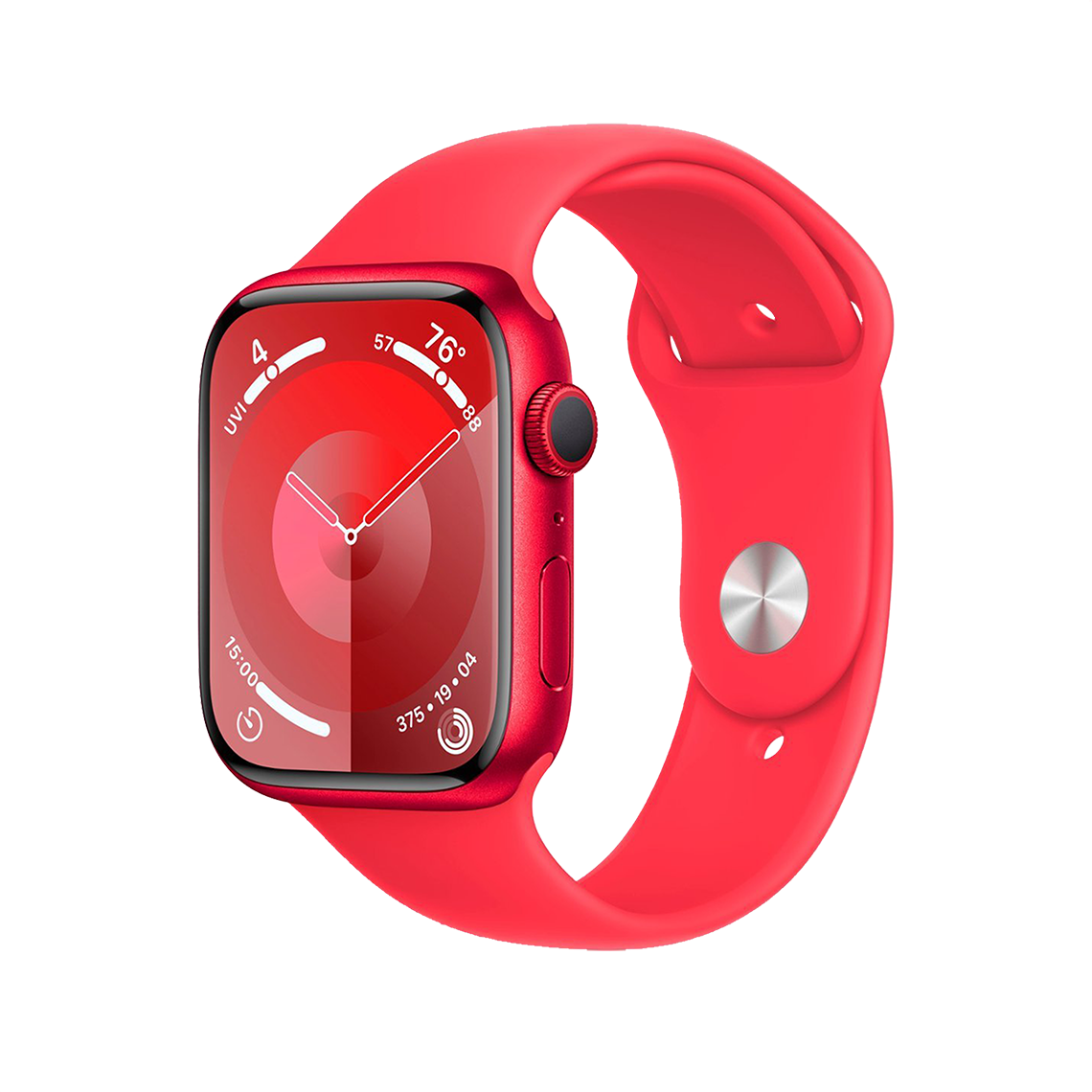 Apple Watch Series 9 41mm GPS - Product Red w/ M/L Red Sports Band, Grade A