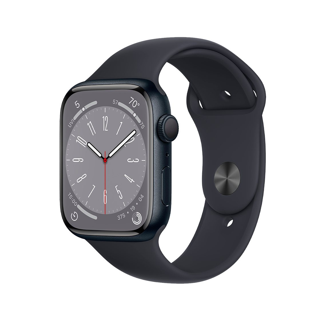 Apple Watch Series 8 41mm GPS - Midnight w/ S/M Midnight Sports Band, Grade A