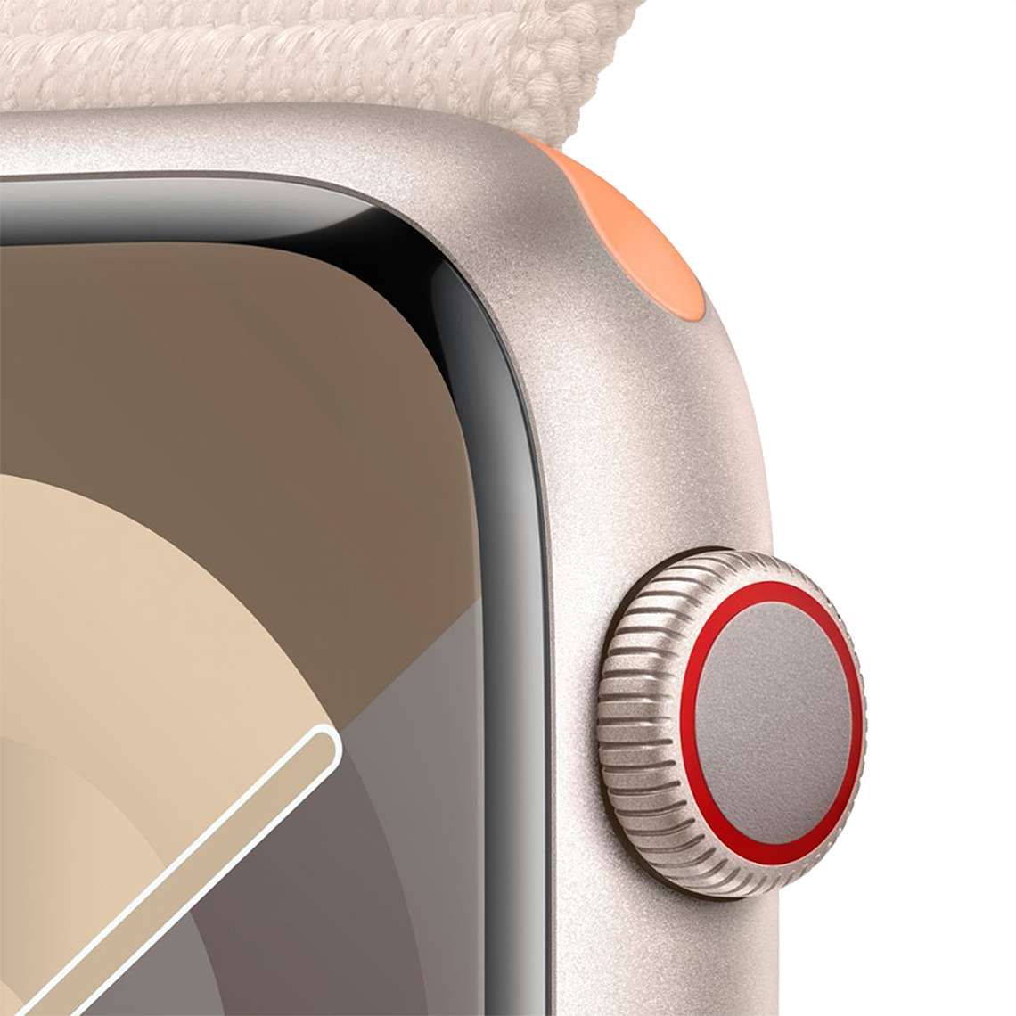 Apple Watch Series 9 41mm GPS + Cellular - Starlight w/ Starlight Sport Loop, Open Box