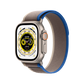Apple Watch Ultra 49mm GPS + Cellular - Titanium - M/L Blue/Gray Trail Loop, Open Box