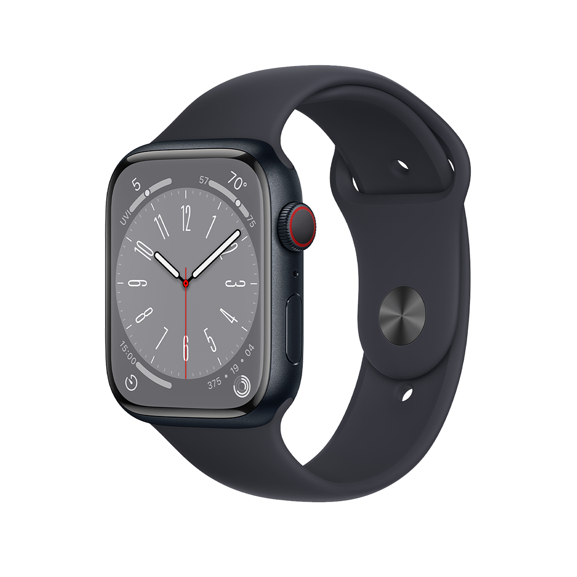 Apple Watch Series 8 41mm GPS + Cellular - Midnight w/ M/L Midnight Sports Band, Open Box