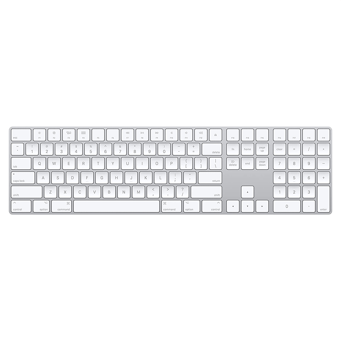 Apple Wireless Extended Keyboard - Silver