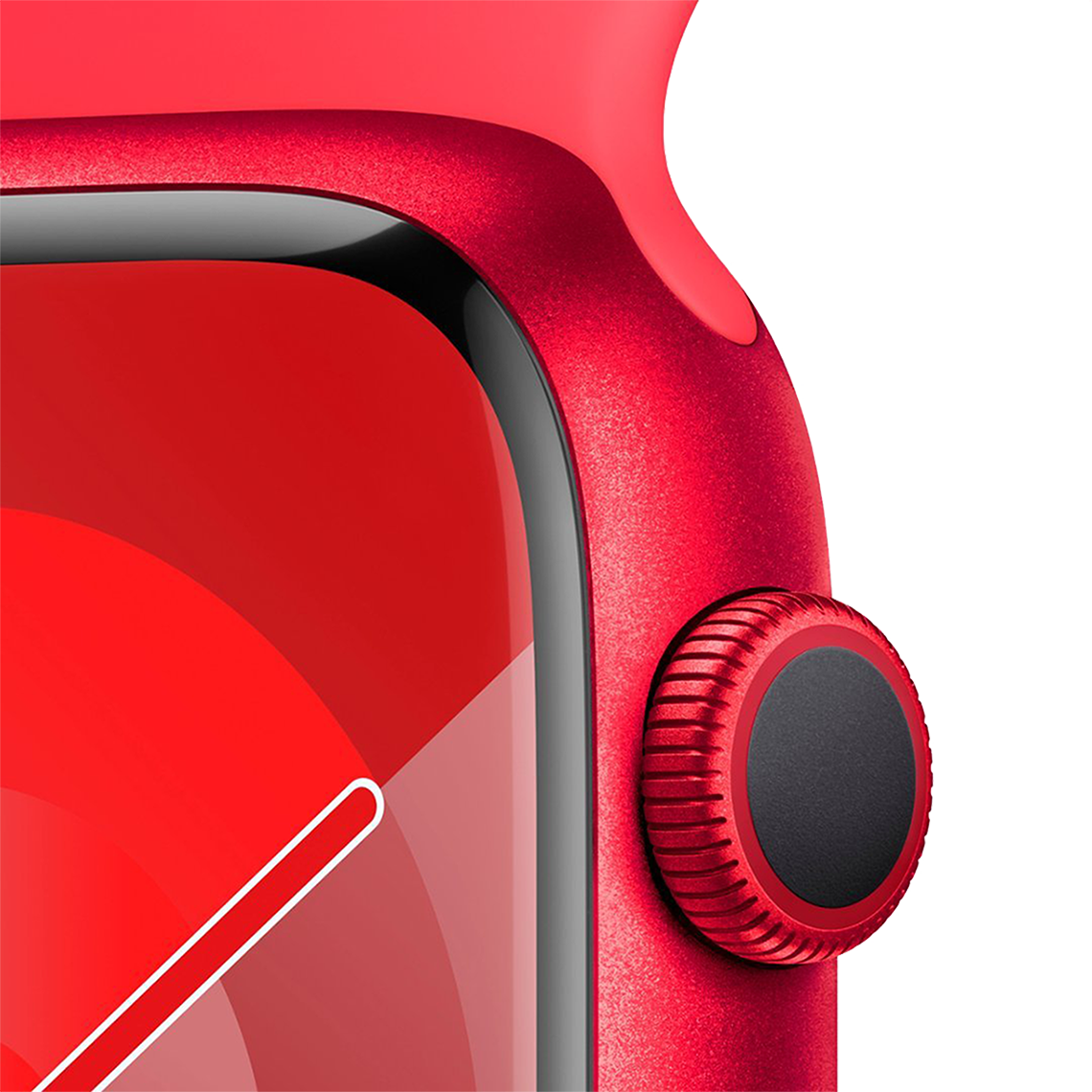 Apple Watch Series 9 45mm GPS - Product Red w/ M/L Red Sports Band, Grade B